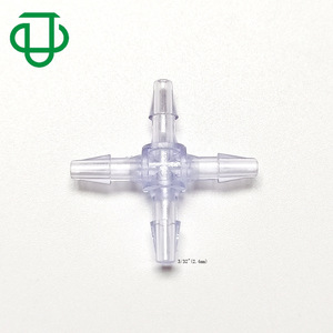 Conector de Tubería Flexible de Plástico Azul en Forma de Cruz de Cuatro Vías para Suministro de Acuarios Cr103 108 29 - Product Image 2