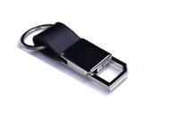Porte-clés de luxe personnalisé de haute qualité en alliage de zinc et cuir avec impression UV, idéal pour les cadeaux d'entreprise