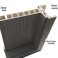 Portes battantes intérieures en composite bois-plastique (WPC) étanches et résistantes à l'humidité pour maisons d'hôtes, appartements et propriétés en location – Style minimaliste