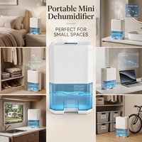 Déshumidificateur compact multifonctionnel avec étiquette personnalisée: dégivrage automatique, LED colorée, fonction veille avec matériau élevé