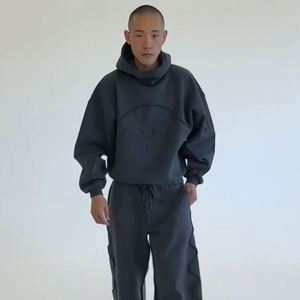 Yingling Venta al por mayor Diseño Heavyweight Pullover Hood Unisex Hoodies 500 Gsm Oversize Tallas grandes Sudaderas con capucha para hombres - Product Image 4