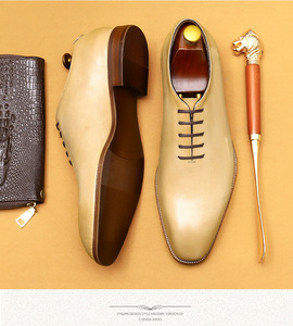 Zapatos Oxford de Vestir Casuales Verdes para <span class=keywords><strong>Hombre</strong></span>, Hechos a Mano con Cuero Genuino, Elegantes y que Aumentan la Estatura, Ideales para Bodas y Oficina - Product Image 2