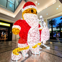 Festliche Dekorationsbeleuchtung mit Weihnachtsmann-Motiv für Weihnachten, Halloween, Neujahr, Partys, Hochzeiten und Heimdekoration, Mehrfarbig, IP65