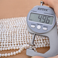 Chaîne de perles d'eau douce naturelles de forme pomme de terre blanches AA de 4-5 mm, 14 pouces, vente en gros pour la fabrication de bijoux