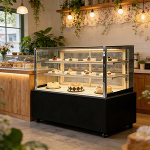 <span class=keywords><strong>Vitrine</strong></span> <span class=keywords><strong>Réfrigérée</strong></span> Commerciale <span class=keywords><strong>pour</strong></span> Pâtisseries et Gâteaux – Réfrigérateur Vitré <span class=keywords><strong>pour</strong></span> Pâtisseries - Product Image 2