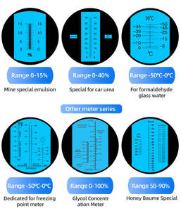 Fruit Bière Miel Point de congélation Baume Wort Analyseur de teneur en alcool Salinité Brix Meter Réfractomètre <span class=keywords><strong>portable</strong></span> Bon prix - Product Image 5