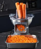 Linkrich Nieuwe 2024 Multifunctionele Groente- en Fruitsnijder, -snijmachine, -rasp en -aardappelchips-snijder met motor voor commercieel gebruik