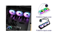 SAMA – refroidisseur pc aio 360mm, robuste et fonctionnel, personnalisé avec votre logo, refroidisseur argb pour cpu avec design de miroir infinity, vente en gros