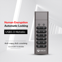 Secure USB Stick 3,0 32GB a 256GB Unidad flash USB de metal Encriptada con contraseña de hardware Memory Stick Cifrado Pen Drive