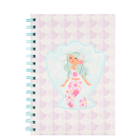 Haute Qualité A5 Spirale Relié Journal Carnet Impression Cahier À Spirale Planificateur Rose Bobine Personnalisé Sirènes Fille