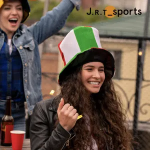 JRT مخصص لجميع البلدان الرياضية القطيفة ، قبعات مشجعي حفلات كرة القدم ، قبعات كرة القدم القطران ، قبعات الحفلات المخملية