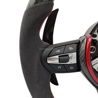 Volant personnalisé en cuir suédé et fibre de carbone avec LED pour BMW F07 F10 F11 F15 F16 F20 F22 F25 F26 F30 F32 M2 F87 M3 F80 F82