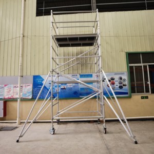 Torre de <span class=keywords><strong>Andamio</strong></span> de Aleación de Aluminio Moderna en Oferta, para Trabajos en Interiores y Exteriores, Ligera y Segura, para Uso en Hoteles - Product Image 6