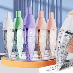 Papeterie personnalisée Nouveau style de stylo Ruban correcteur de couleur mignon Stylo rechargeable Type presse - Product Image 2