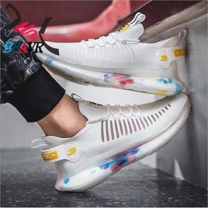 Zapatillas Deportivas de Primavera/Verano de Alta Elasticidad con Diseño Tejido de Coco, Suela de Palomitas y Forro de Malla Transpirable - Product Image 1
