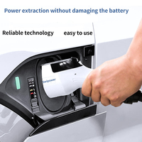 Pistolet de décharge Swipower Smart EV V2L 3kW/4kW/5kW/8kW Adaptateur de décharge AC110/230V Compatible avec les véhicules électriques Tesla CCS2 & NACS