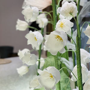 E069 giglio della valle fiore di carta decorazione di nozze fase sfondo decorazione fiore fiori di carta fatti a mano - Product Image 3