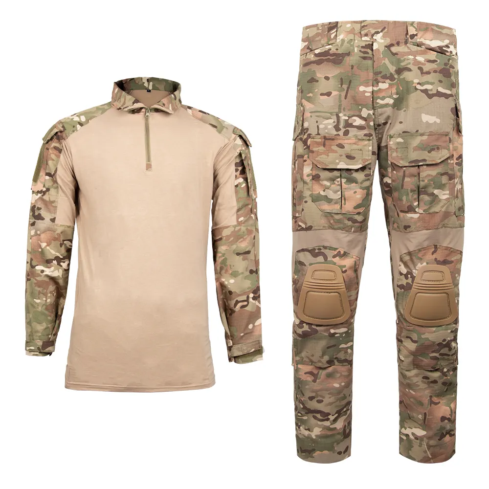 Long Sleeve Tactical Uniform Combat Green Navy Blue Black Men Women Camo Camouflage G3 Frog Suit Tactical Uniform
