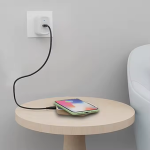 Chargeur rapide en bambou 15W Chargeur sans fil pour téléphone portable - Product Image 5