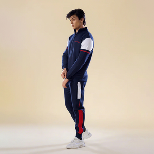 Conjunto Deportivo Elegante para Hombre, Traje Deportivo Personalizado al por Mayor, Conjunto de Sudadera de Poliéster OEM, Ropa Deportiva para Correr, Diseño 2 en 1 - Product Image 1