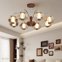 Lustre LED AC en métal argenté, style médiéval français du milieu du siècle, grande taille, hauteur réglable, intensité variable, pour restaurant, bureau, chambre, salon