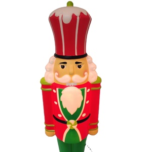Adorno Navideño de Plástico Personalizado de Santa Claus para Decoraciones Navideñas - Product Image 1