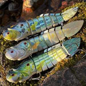 Ensemble <span class=keywords><strong>de</strong></span> leurres <span class=keywords><strong>de</strong></span> pêche multi-articulés SNEDA, leurres <span class=keywords><strong>d</strong></span>'appât artificiel réaliste avec action naturelle, kit <span class=keywords><strong>de</strong></span> leurres pour <span class=keywords><strong>eau</strong></span> salée avec minnow en plastique - Product Image 5