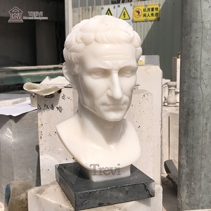 Statue <span class=keywords><strong>de</strong></span> sculpture <span class=keywords><strong>de</strong></span> tête <span class=keywords><strong>de</strong></span> <span class=keywords><strong>buste</strong></span> <span class=keywords><strong>de</strong></span> Napoléon en pierre décorative d'intérieur et d'extérieur en marbre antique - Product Image 4