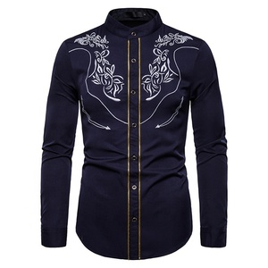 Vêtements Western brodés pour hommes en gros, chemises de <span class=keywords><strong>cowboy</strong></span>, smoking - Product Image 5