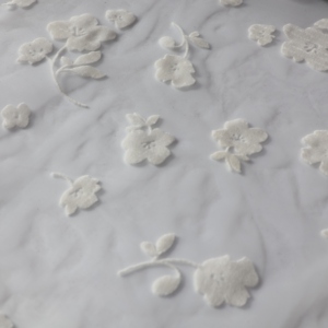 Wholesale Customized Lightweight High Quality White <strong>Tulle</strong> Fabric Knitted Polyester Designed for Wedding Embroidery and Curtain - Product Image 2