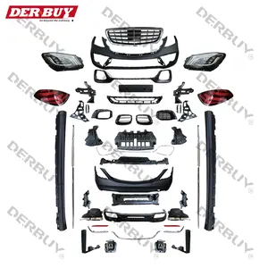Bumper Lip Grill Upgrade Body Kit For Mercedes Benz W222 To May bach Bodykit with headlight taillight