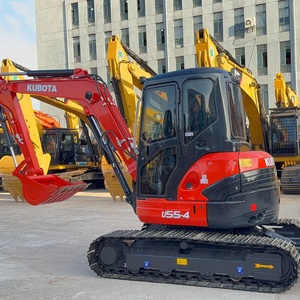 Mini-excavatrice Kubota U55-4 d'occasion, utilisable dans les espaces restreints, machine d'origine japonaise pour la réparation des allées résidentielles - Product Image 6