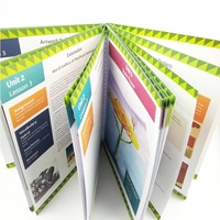 Cahier d'exercices scolaire A4 professionnel personnalisé, impression avec reliure spirale, papier offset, livre scolaire pour enfants, encre à base de soja