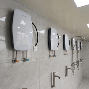 Calentador de Agua Eléctrico Instantáneo Trifásico sin Tanque para Calefacción por Suelo Radiante, con Pantalla Digital LED y Superficie Acrílica, para Uso Doméstico - Product Image 4