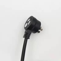 Cable de Extensión Transparente de Alta Resistencia con Aprobación SAA, Cable de Alimentación de CA Giratorio con Enchufe de 3 Pines y Conector Tipo Piggyback para Australia