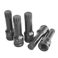 Douille professionnelle à 12 points de 1/2 pouce 78 mm pour fixations automobiles et industrielles M11 à M15