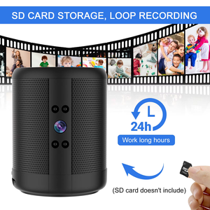 新型多功能便携式超薄无线迷你摄像头1080P WIFI H.265 CMOS夜视运动检测双向音频1年 - Product Image 5