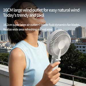 Hxtc88 Ventilateur portable pliable personnalisé haute vitesse d'été 4000mAh KC USB rechargeable, mini ventilateur de table personnel pliable à main - Product Image 3