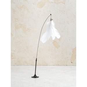 Pet Interactive Training <b>Toy</b> Small Suction Feather Interactive Scratcher and Play <b>Box</b> with Laser Technique for <b>Dog</b> Training - Product Image 1