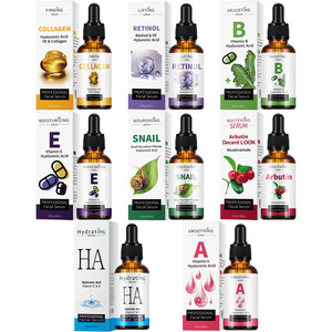 Migliore cura della pelle vitamina c anti invecchiamento illuminante viso siero acido ialuronico essenza idratante - Product Image 2