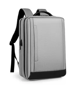 Wasserdichte benutzer definierte Logo Anti-Diebstahl-Rucksäcke 15,6 Zoll College Bookbag USB-Ladeans chluss Nylon Laptop Reise rucksack
