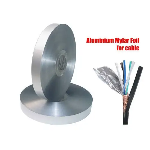 Película de aluminio mylar laminada de poliéster, para blindaje de cable coaxial, precio disponible
