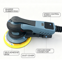 Lijadora Orbital Eléctrica de 230V y 5mm, Multifunción, de Velocidad Variable, con Cable