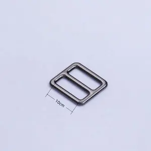 10mm Unterwäsche Einstell schnalle Legierung Gürtels chn allen für Bag Strap Pet Collar Zubehör Tri-Glide Slide Buckle