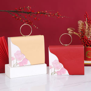 Manifattura personalizzata all'ingrosso sposa e <span class=keywords><strong>sposo</strong></span> regalo caramelle scatole rosse regalo scatola di imballaggio di caramelle di nozze regalo - Product Image 2