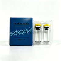 Étiquettes de flacons holographiques OEM de 3 ml, résistantes à l'huile, aux UV et à la chaleur, avec logo personnalisé imprimé, boîte d'emballage avec plateau en plastique
