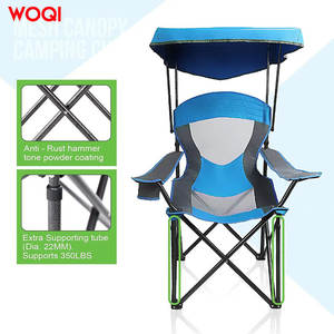 Silla de Camping Plegable Portátil Woqi con Toldo, Silla de Playa Azul Cielo, 53.1 Pulgadas de Altura - Product Image 3