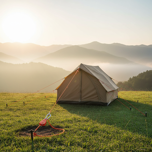 Corde de camping multifonction <span class=keywords><strong>avec</strong></span> <span class=keywords><strong>poulie</strong></span>, ligne de maintien robuste et réfléchissante <span class=keywords><strong>avec</strong></span> mousquetons pour tente, auvent et équipement de plein air - Product Image 6