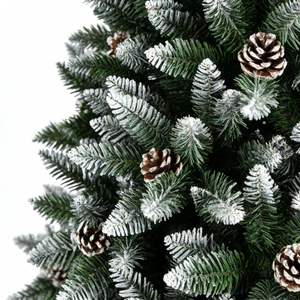 Arbre de Noël en PVC de haute qualité, décoré de cônes rouges pointus, simulation de <span class=keywords><strong>sapin</strong></span> de Noël, hauteur <span class=keywords><strong>180</strong></span> cm - Product Image 3