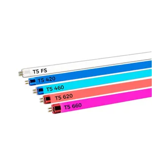 NOUS Stock Élèvent des Lumières 28W/54W T5 Fluorescent Tubes Multicolore T5 4ft 54W HO Lampe Pack de 5 Avec Différents Spectre